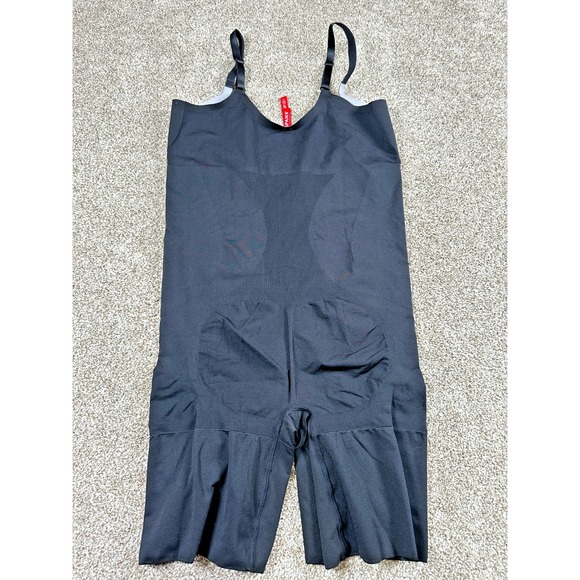 SPANX Oncore Sculpt Shapewear Open Bust Mid Thigh Shaper Bodysuit Women's XL - Picture 2 of 10